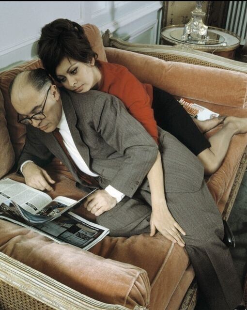 Карло Понти и Софи Лорен, 1960-е годы