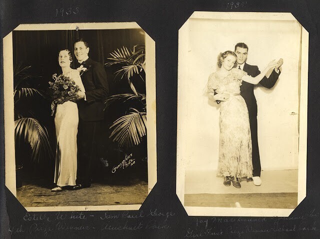 Портреты участников танцевальных марафонов в США, 1930-е годы