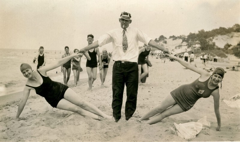 Пляжные развлечения. США, 1930-е
