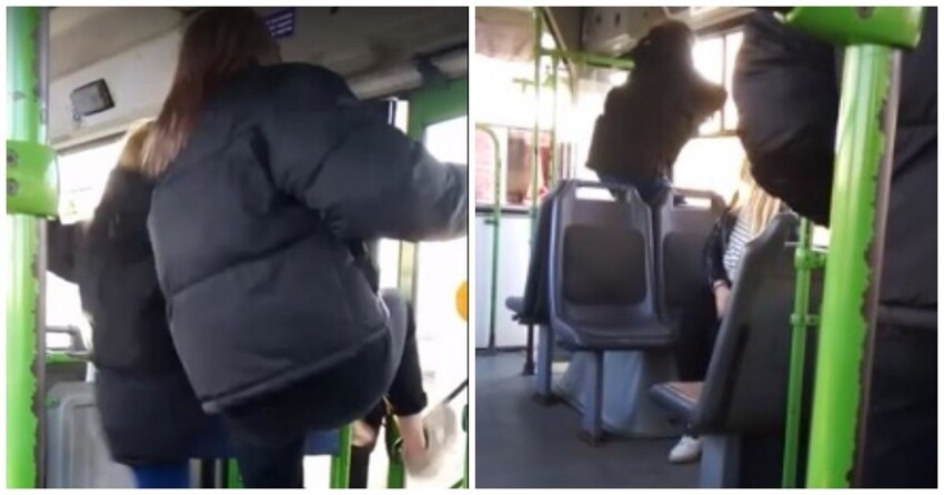 Пьяные школьницы устроили дебош в автобусе