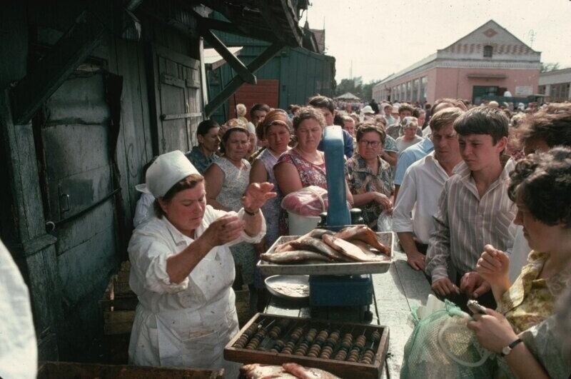 На рынке в Барнауле, 1974 год