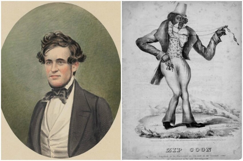 Джордж Вашингтон Диксон (1801–1861) первый американский актер, построивший себе карьеру на перевоплощении в чернокожего парня