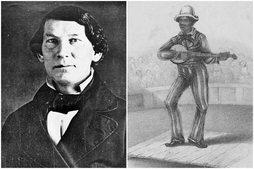 Джоэл Уокер Суини (1810–1860) - музыкант, который виртуозно научился играть на банджо, наблюдая за рабами на отцовской фермсе