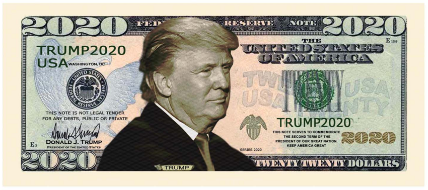 Предвыборный сувенир-купюра с Трампом