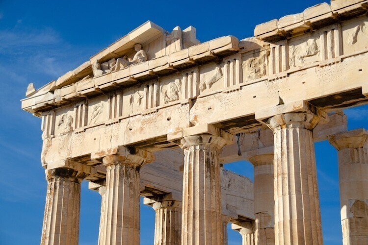 8. Парфенон - один из лучших образцов греческой архитектуры