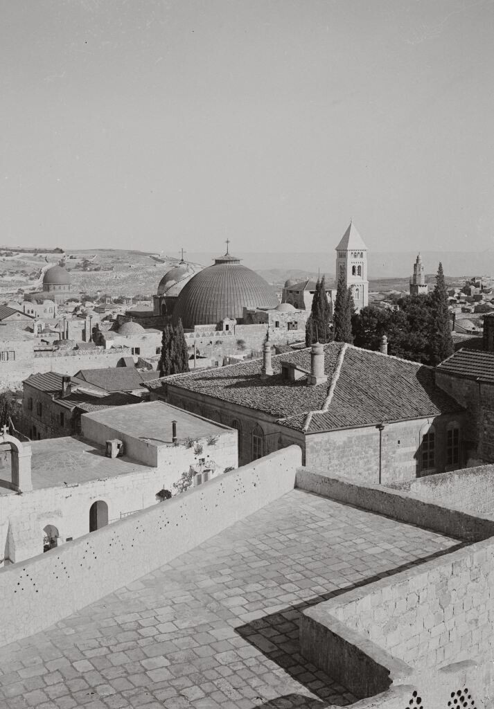 Вид на Иерусалим из монастыря Сен-Совер. 1900 -1920.