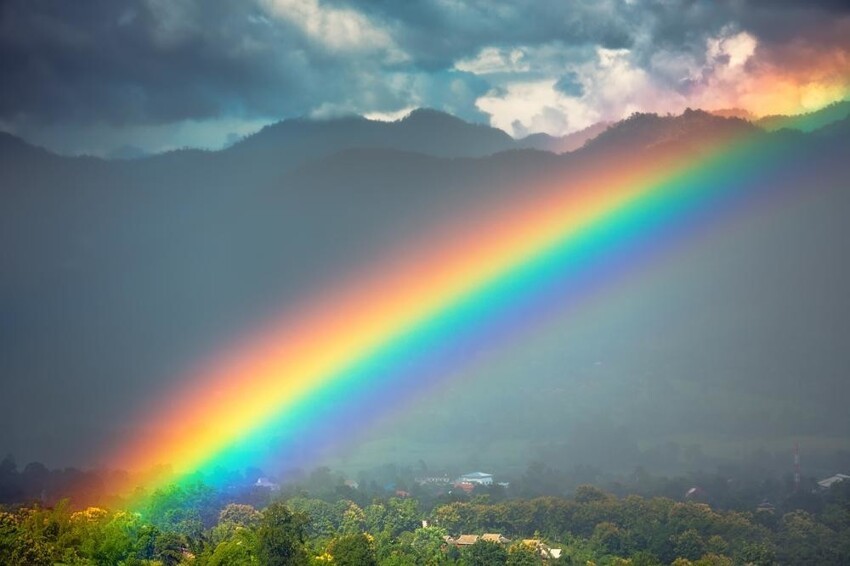 Почему люди видят радугу семицветной?