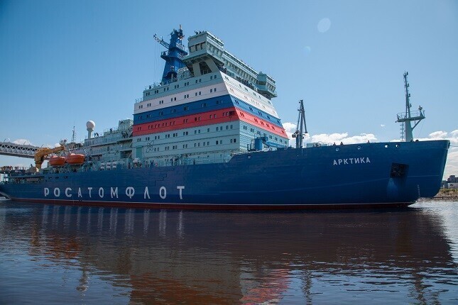 В Петербурге завершили строительство атомного ледокола «Арктика»