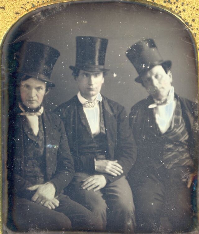 Как выглядели мужские шляпы в середине 19 века