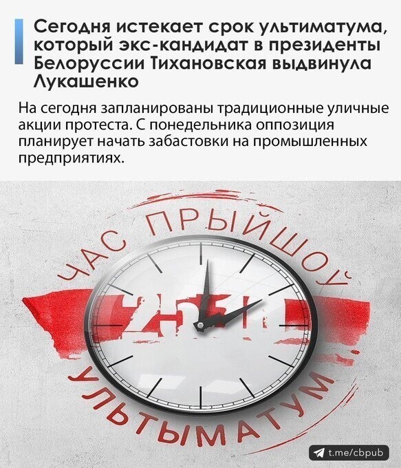 До свержения Лукашенко осталось 3... 2... 1...