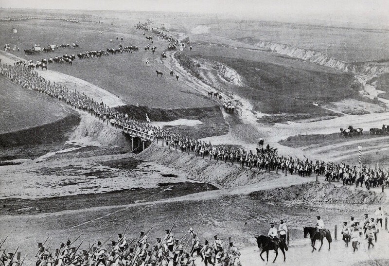 Российская армия на марше. Маньчжурия, русско-японская война, 1904-1905 гг.