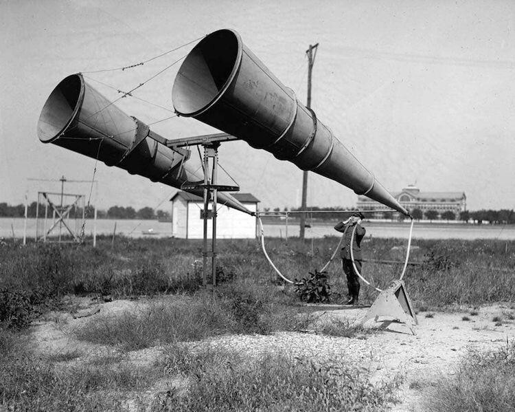 Устройство для обнаружения самолетов до изобретения радара, 1917 год