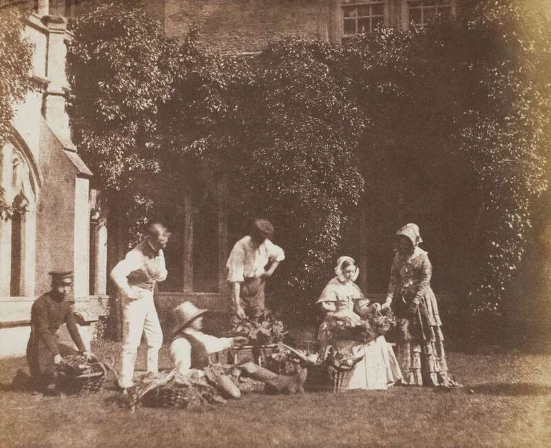"Продавцы фруктов". Снимок сделан, вероятнее всего, в сентябре 1845 года