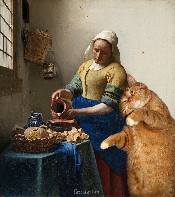 Ян Вермеер Дельфтский, Молочница и кот