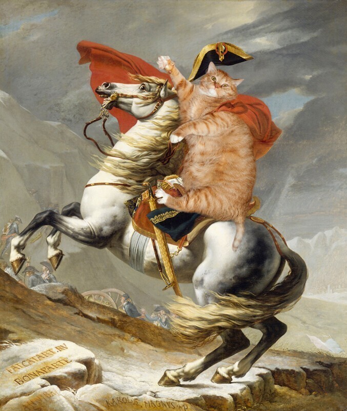 Жак Луи Давид, Наполеон на перевале Сен-Бернард в Альпах
