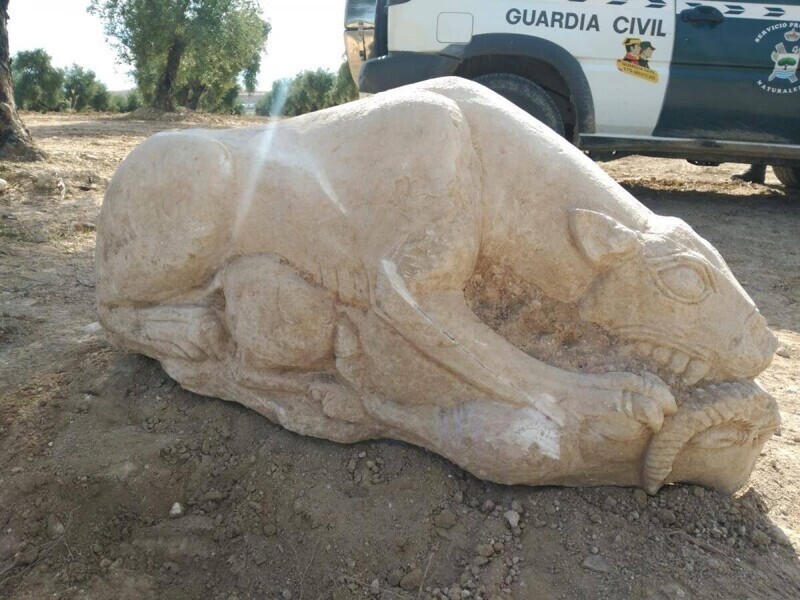 Фермер случайно нашел иберийскую скульптуру львицы