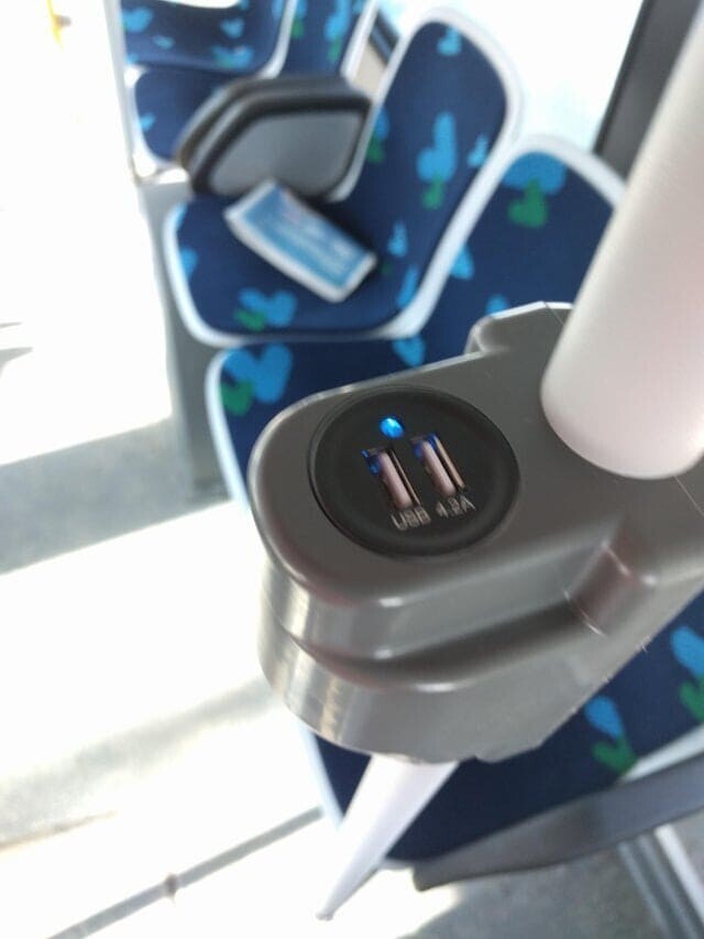 6. «В моем городе появились новые автобусы с USB-портами»