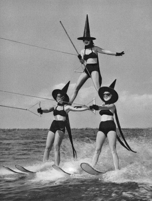 Ведьмы на лыжах, Флорида, октябрь 1954 года.