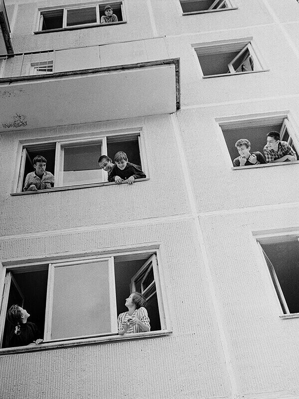 Новые соседи. Фото Юрий Абрамочкин, 1966 год