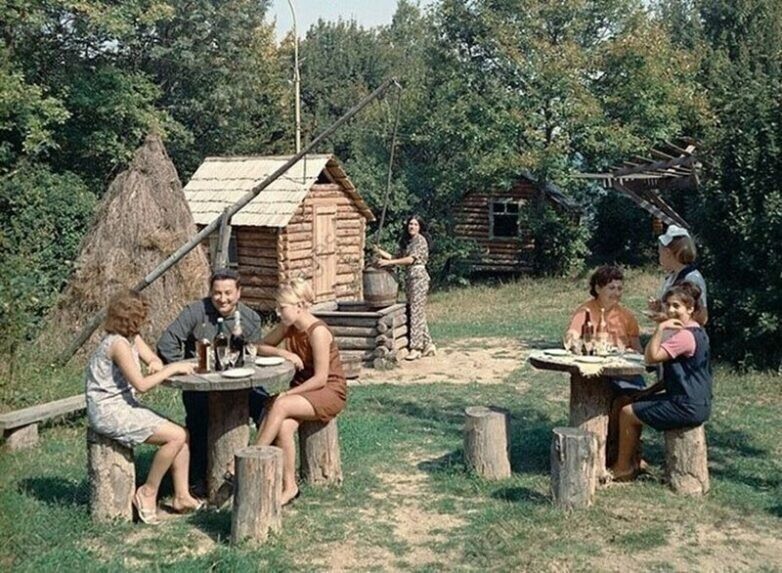 Ресторан «Зелёный попугай» В Сочи. СССР. 1978 г.