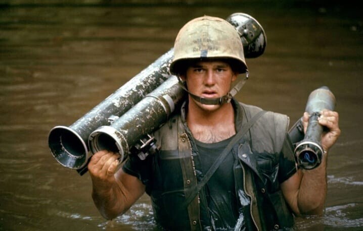 Американский морской пехотинец. Вьетнам. Октябрь 1966 год.