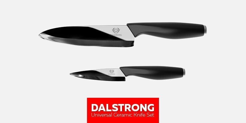 2 место. «DALSTRONG Ceramic Knives Set — Infinity Blades»: прочные и устойчивые к износу ножи для кухни