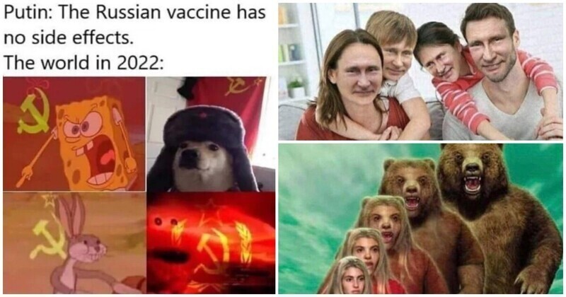 Мемы о российской вакцине Sputnik V от COVID-19