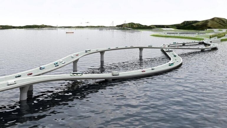 Существует еще и вот такой проект моста в Азии, но он пока не реализован.