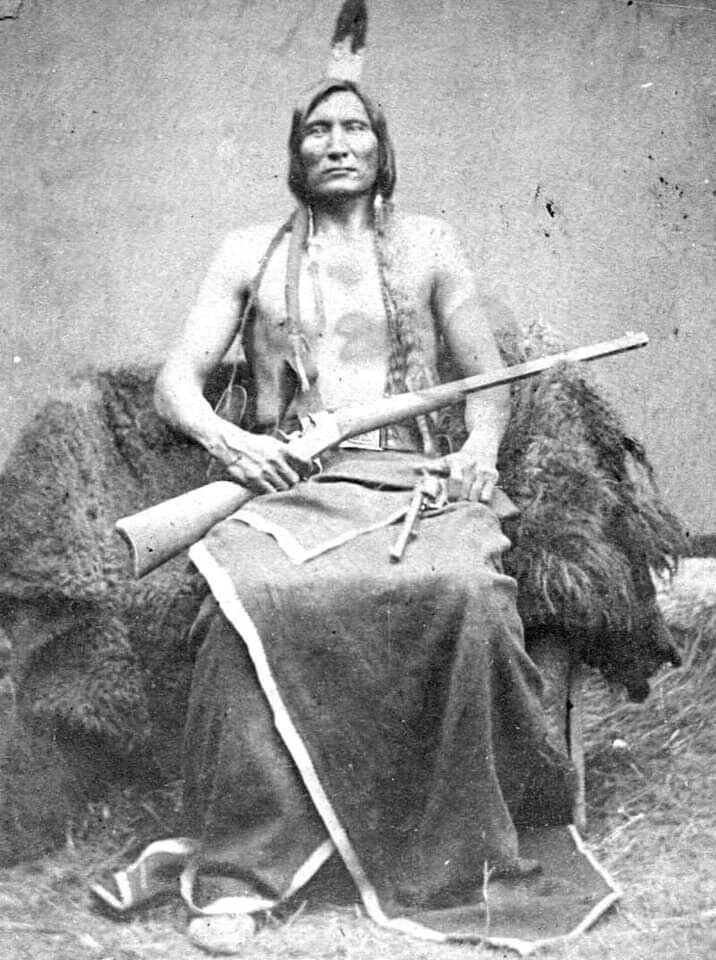 "Трогающий Облака" Вождь племени Лакота, 1877