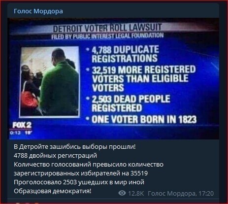 Тут даже Любка курит в сторонке . Год рождения голосующего 1823...