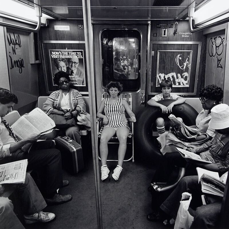 В метро, Нью-Йорк, 1978 год.