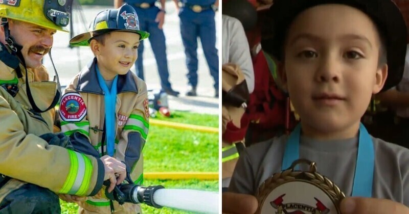 В Лос-Анджелесе сделали почетным спасателем четырехлетнего мальчика 