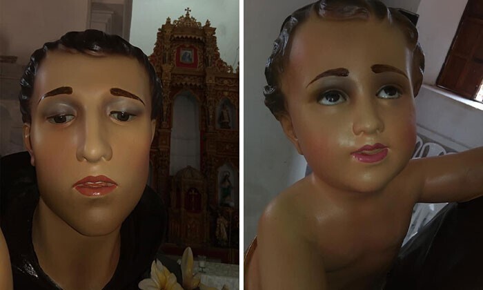 Понабрали по объявлению: в Испании неудачно отреставрировали статую девушки