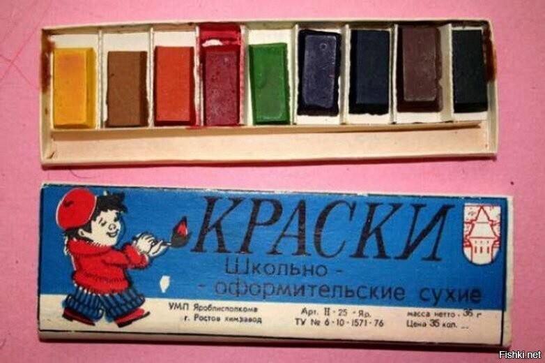 Акварельные краски СССР