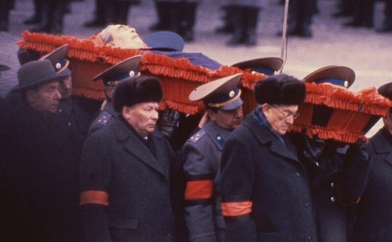 Бардак на похоронах Брежнева