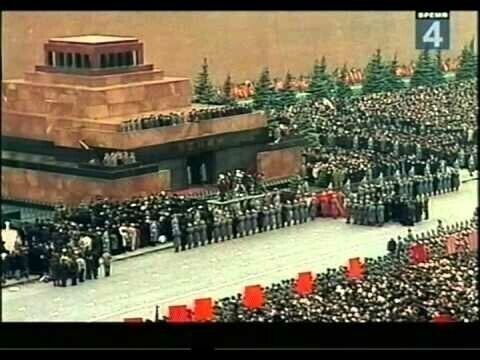 Бардак на похоронах Брежнева