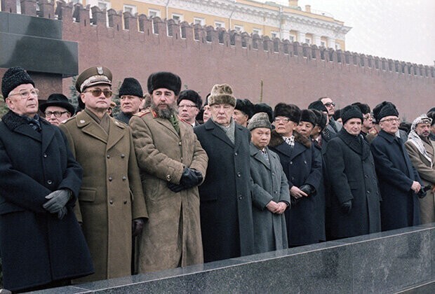 Бардак на похоронах Брежнева