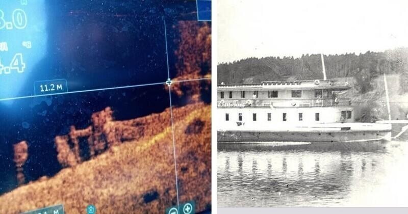 Пермские дайверы обнаружили на дне реки 70-метровый колесный пароход