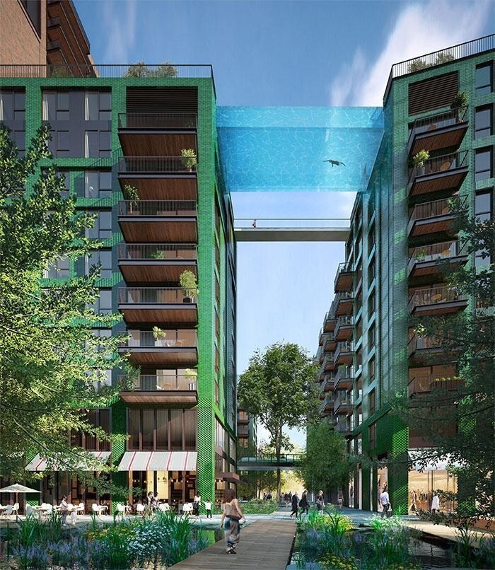 В Лондоне откроют первый в мире «бассейн в небе»