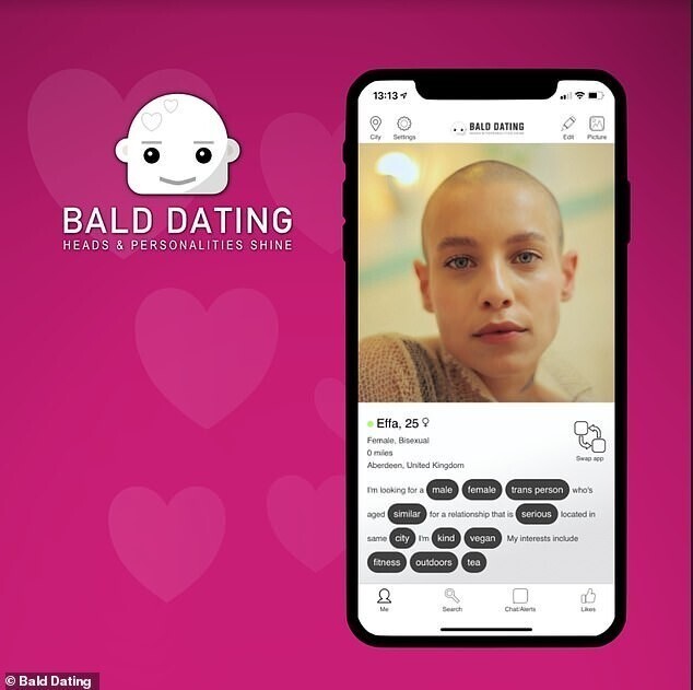Новое приложение для знакомств - специально для лысых!