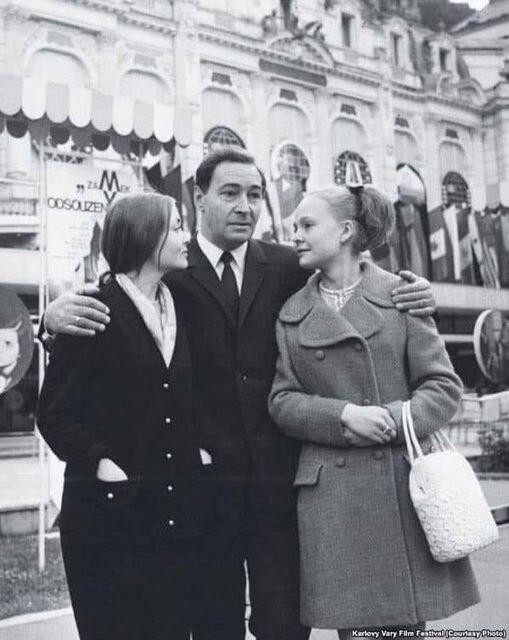 Карловы Вары, 1970 год. Жанна Болотова, Вячеслав Тихонов и Наталья Белохвостикова