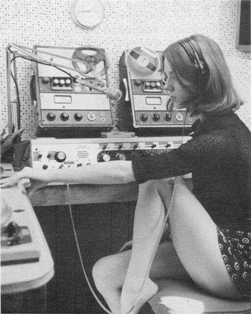 Джейн Биркин в студии звукозаписи