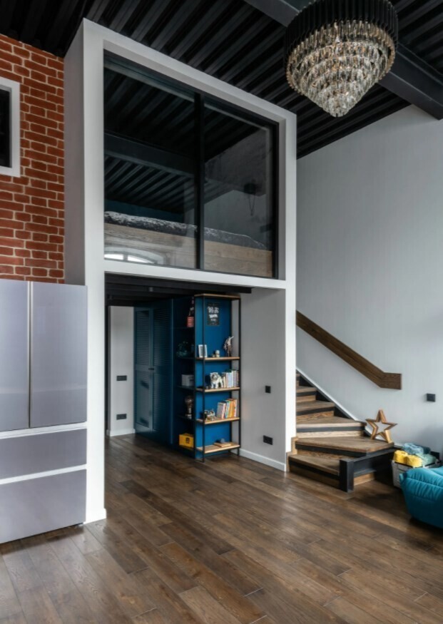 Квартира мечты: крутой проект в стиле Лофт для холостяка