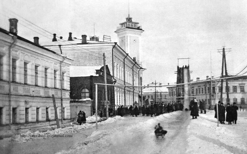 Катание с горки, 1919 год, Архангельск, Северная область