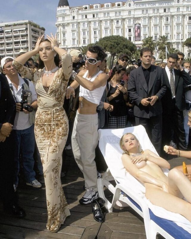 Моника Беллуччи на Каннском кинофестивале 1997г.