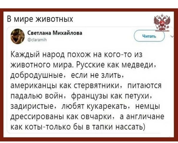 Политические комментарии из инета