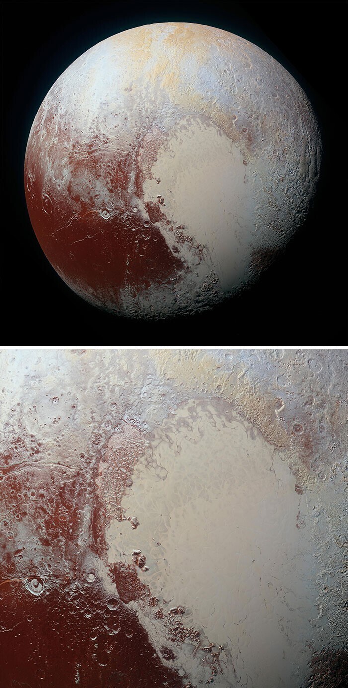 Снимок Плутона, сделанный НАСА