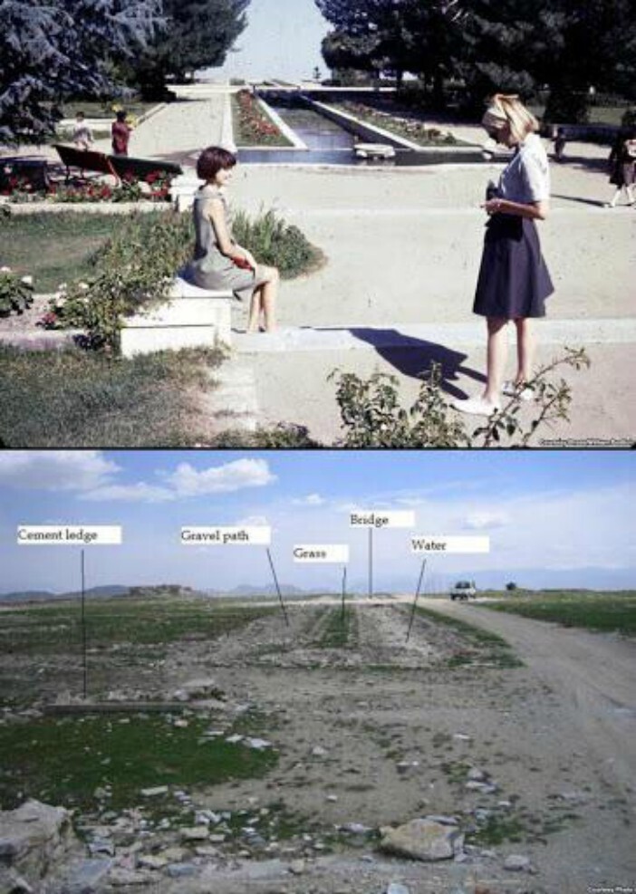 Кабул, Афганистан, 1967 год и 2007 год. Первая фотография показывает, какой была жизнь до захвата власти талибами