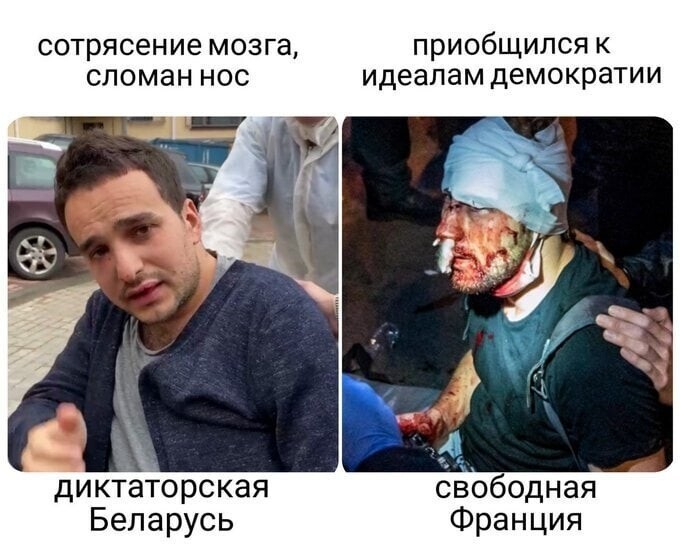 Во Франции всё в рамках закона, ведь мировое сообщество не предложило Макрону уйти в отставку, значит права человека не нарушены, европейские ценности не задеты.