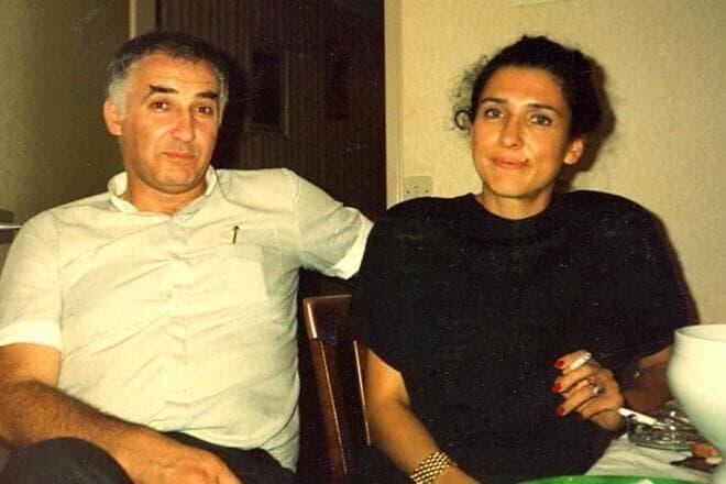 Первый президент-женщина Грузии Саломе Левановна Зурабишвили с супругом  Жанри Кашия (скончался в 2012 году)